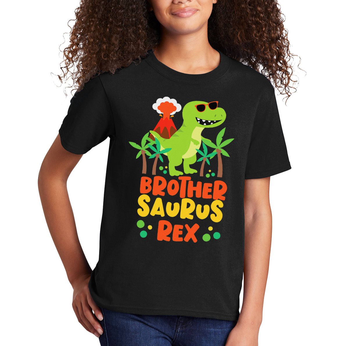 Brother Saurus Rex Dinosaur Dino Kids T-Shirt