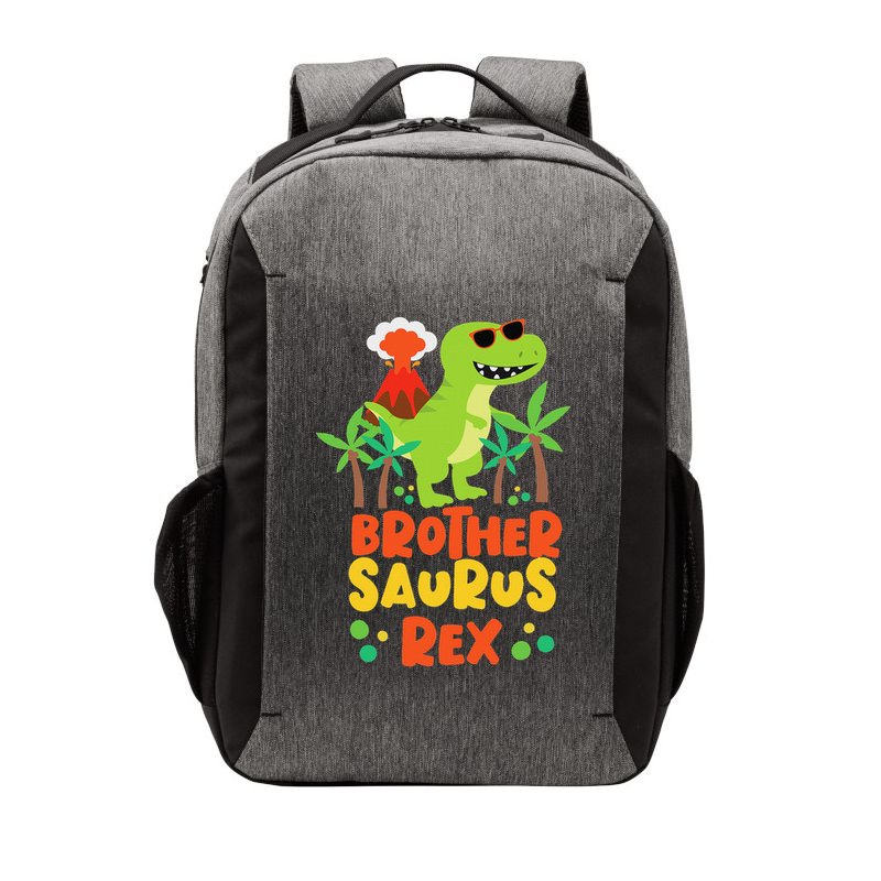 Brother Saurus Rex Dinosaur Dino Vector Backpack