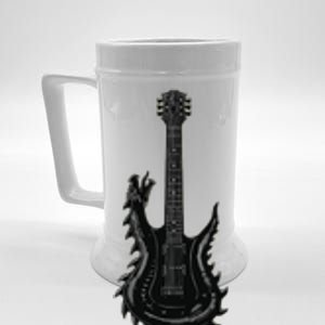 Band Shirts Rock And Roll Guitar For Men Band Tee Beer Stein