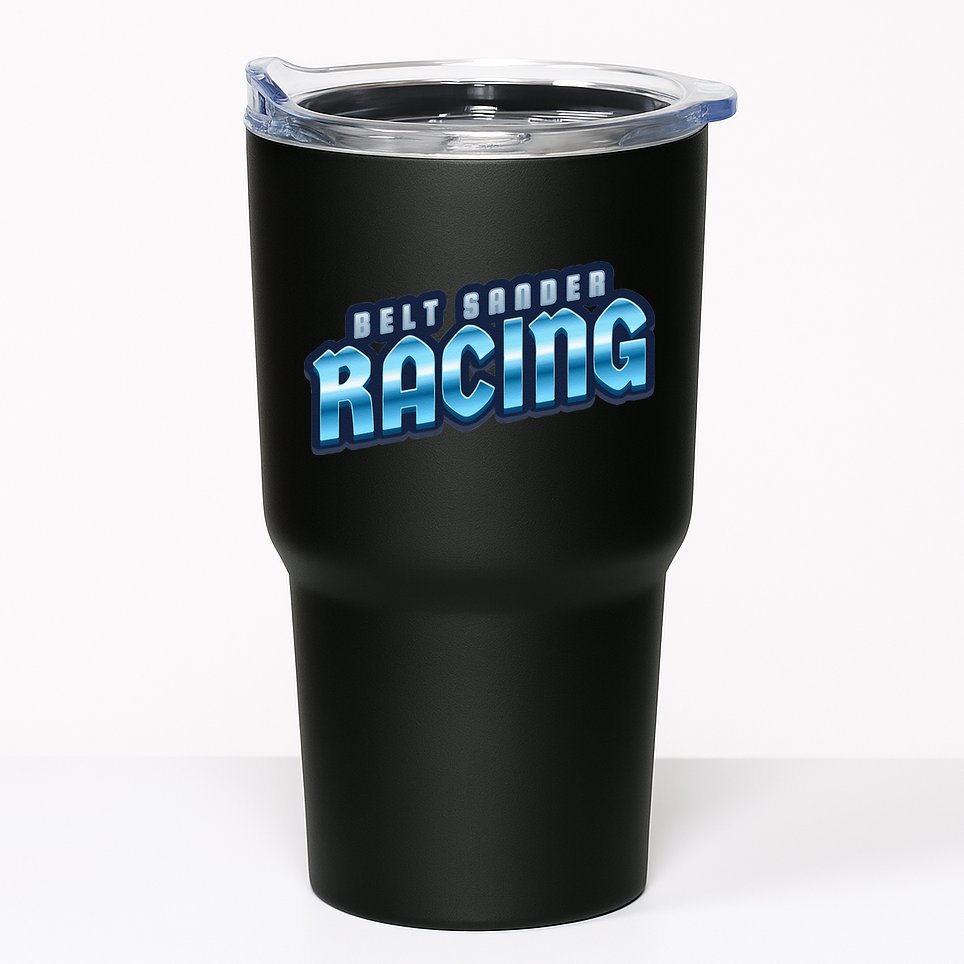 Belt Sander Racer Tumbler