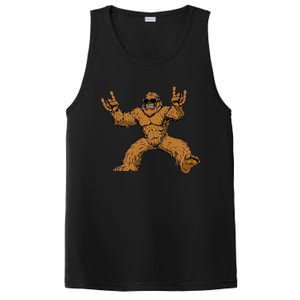 Bigfoot Sasquatch Rock On PosiCharge Competitor Tank