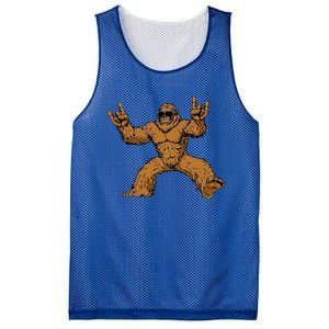 Bigfoot Sasquatch Rock On Mesh Reversible Basketball Jersey Tank