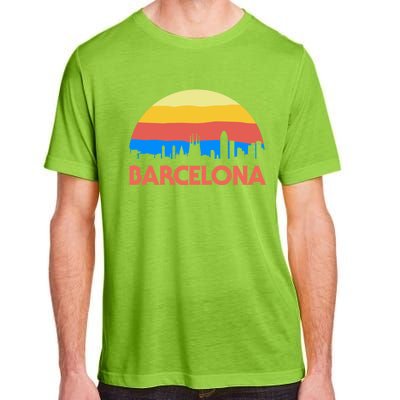 Barcelona Spain Retro Tourism Cool Gift Adult ChromaSoft Performance T-Shirt