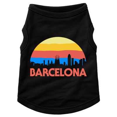 Barcelona Spain Retro Tourism Cool Gift Doggie Tank