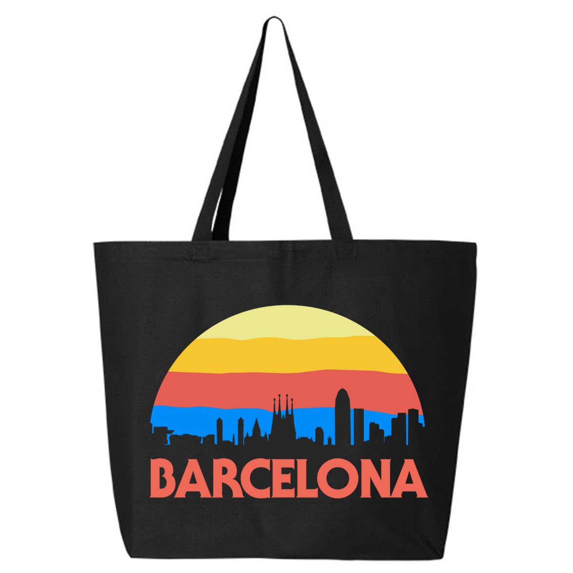 Barcelona Spain Retro Tourism Cool Gift 25L Jumbo Tote