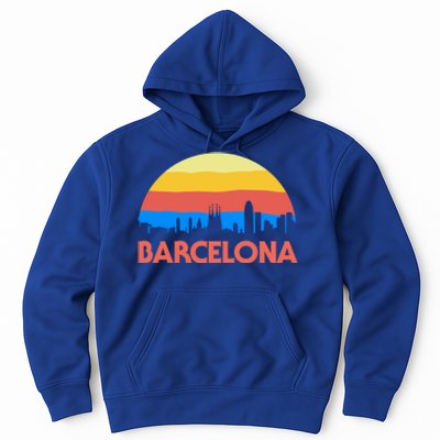 Barcelona Spain Retro Tourism Cool Gift Hoodie