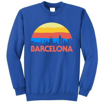 Barcelona Spain Retro Tourism Cool Gift Sweatshirt