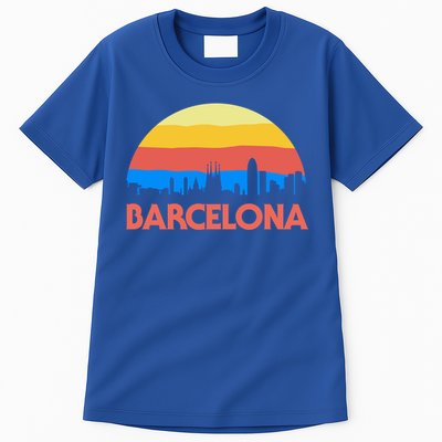 Barcelona Spain Retro Tourism Cool Gift Tall T-Shirt