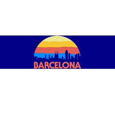 Barcelona Spain Retro Tourism Cool Gift Bumper Sticker