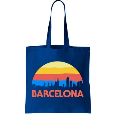 Barcelona Spain Retro Tourism Cool Gift Tote Bag