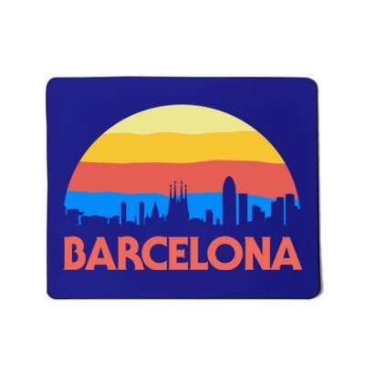 Barcelona Spain Retro Tourism Cool Gift Mousepad