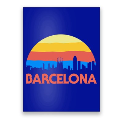 Barcelona Spain Retro Tourism Cool Gift Poster