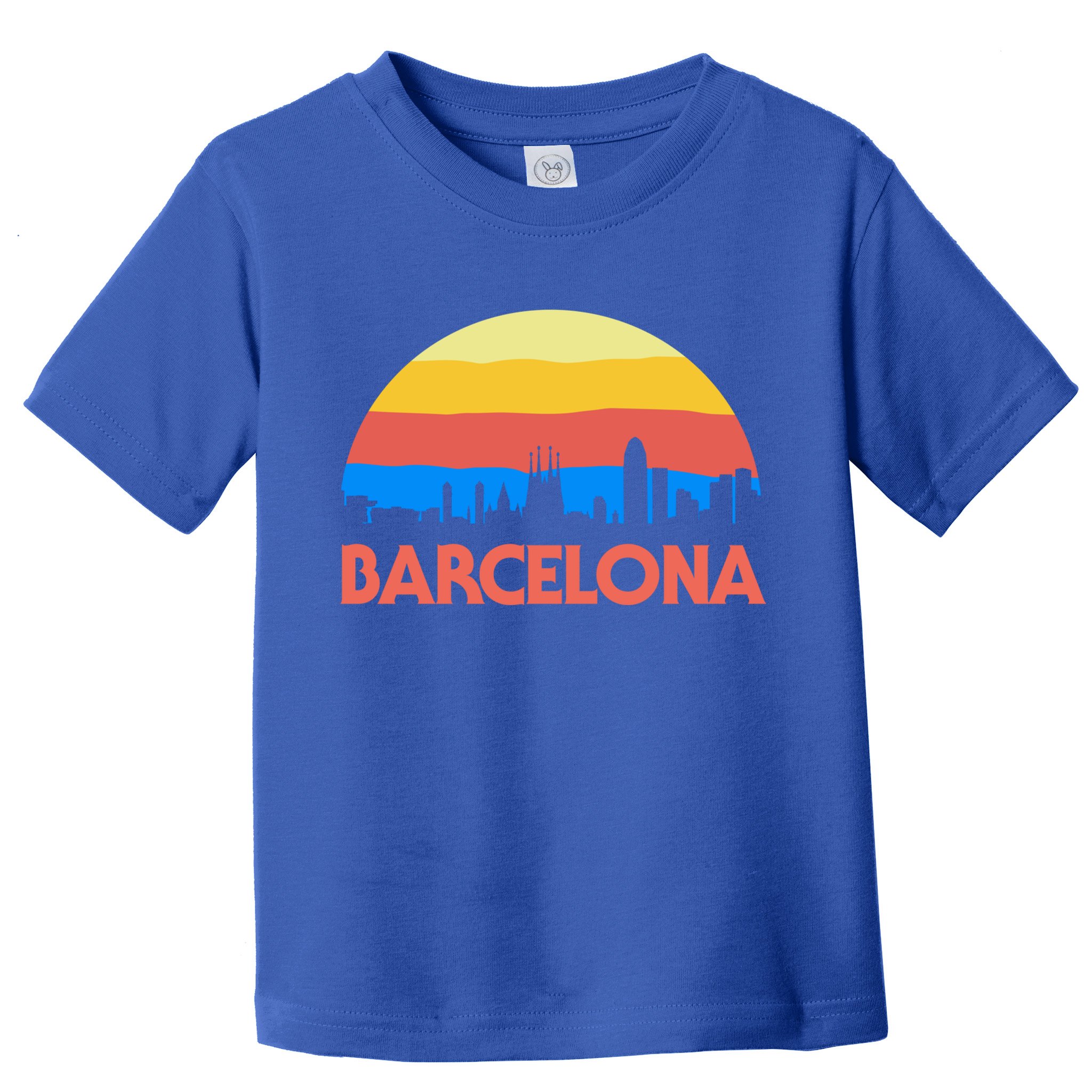 Barcelona Spain Retro Tourism Cool Gift Toddler T-Shirt
