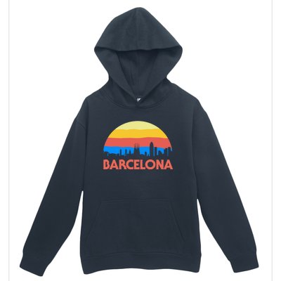 Barcelona Spain Retro Tourism Cool Gift Urban Pullover Hoodie