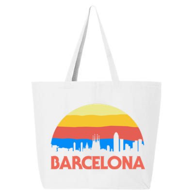 Barcelona Spain Retro Tourism Cool Gift 25L Jumbo Tote