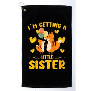 Baby Sister Reveal Im Getting A Little Sister Cute Fox Platinum Collection Golf Towel