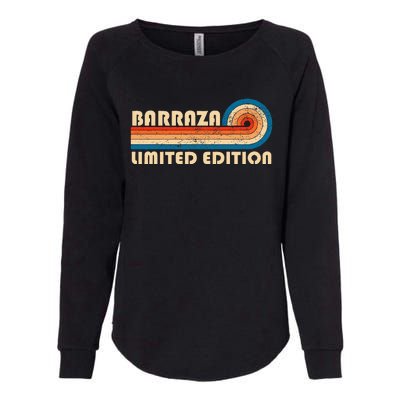 Barraza Surname Retro Vintage 80s 90s Birthday Reunion Womens California Wash Sweatshirt