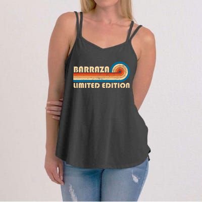 Barraza Surname Retro Vintage 80s 90s Birthday Reunion Women's Strappy Tank