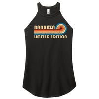 Barraza Surname Retro Vintage 80s 90s Birthday Reunion Women’s Perfect Tri Rocker Tank