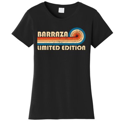 Barraza Surname Retro Vintage 80s 90s Birthday Reunion Women's T-Shirt