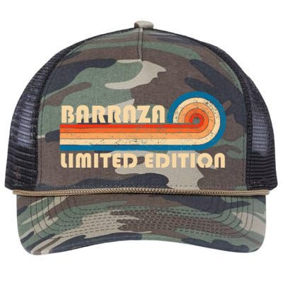 Barraza Surname Retro Vintage 80s 90s Birthday Reunion Retro Rope Trucker Hat Cap