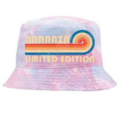 Barraza Surname Retro Vintage 80s 90s Birthday Reunion Tie-Dyed Bucket Hat