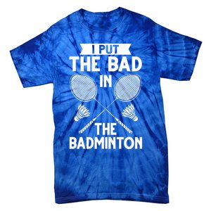 Badminton Shuttlecock Racket Birdie Player Cute Gift Tie-Dye T-Shirt