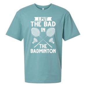 Badminton Shuttlecock Racket Birdie Player Cute Gift Sueded Cloud Jersey T-Shirt