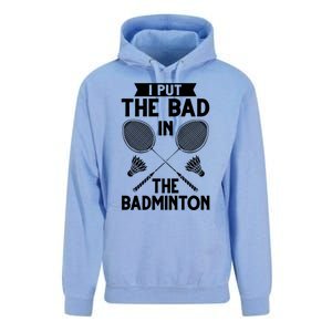 Badminton Shuttlecock Racket Birdie Player Cute Gift Unisex Surf Hoodie