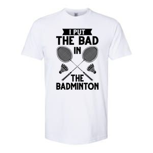 Badminton Shuttlecock Racket Birdie Player Cute Gift Softstyle CVC T-Shirt