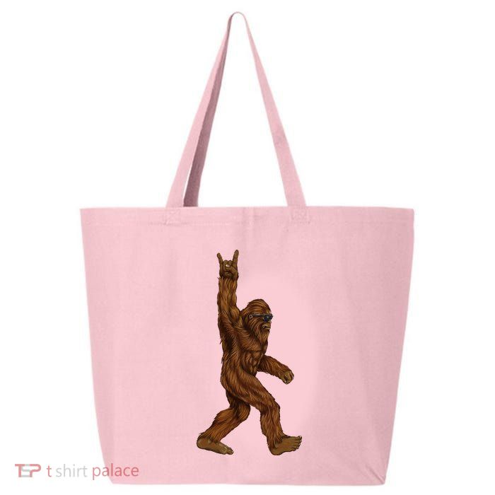 Bigfoot Sasquatch Rock and Roll Sunglasses Rock On 25L Jumbo Tote