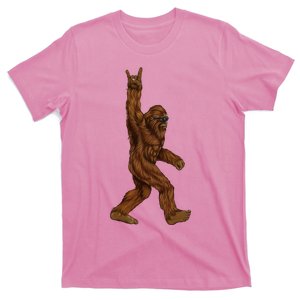 Bigfoot Sasquatch Rock and Roll Sunglasses Rock On T-Shirt