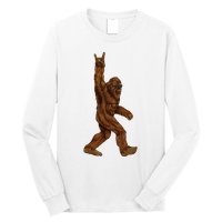 Bigfoot Sasquatch Rock and Roll Sunglasses Rock On Long Sleeve Shirt