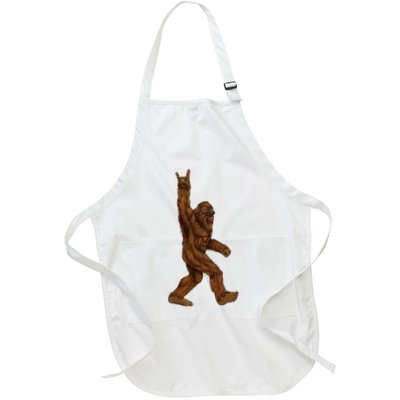 Bigfoot Sasquatch Rock and Roll Sunglasses Rock On Apron
