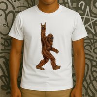 Bigfoot Sasquatch Rock and Roll Sunglasses Rock On T-Shirt