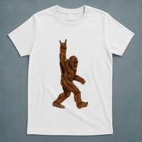 Bigfoot Sasquatch Rock and Roll Sunglasses Rock On T-Shirt