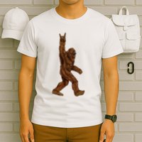 Bigfoot Sasquatch Rock and Roll Sunglasses Rock On T-Shirt