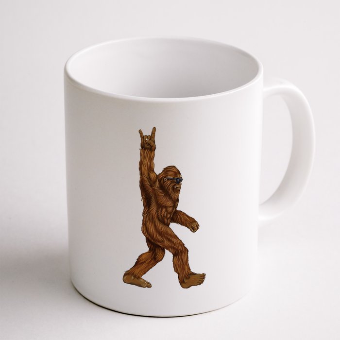 Bigfoot Sasquatch Rock and Roll Sunglasses Rock On Mug