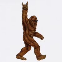 Bigfoot Sasquatch Rock and Roll Sunglasses Rock On Mug