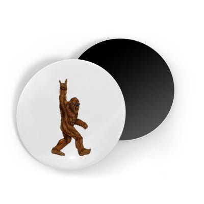 Bigfoot Sasquatch Rock and Roll Sunglasses Rock On Magnet