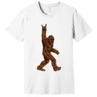 Bigfoot Sasquatch Rock and Roll Sunglasses Rock On Premium T-Shirt