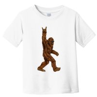 Bigfoot Sasquatch Rock and Roll Sunglasses Rock On Toddler T-Shirt