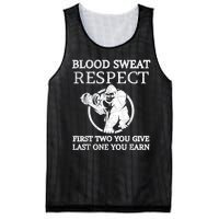 Blood Sweat Respect First Two You Give Last One You Earn Mesh Reversible Basketball Jersey Tank