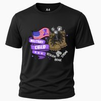Brave Strong Resilient Military Child Us Flag Cooling Performance Crew T-Shirt