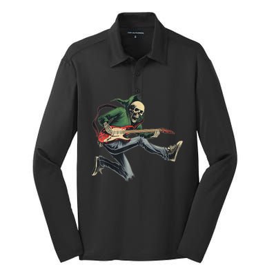 Band Shirts Rock And Roll Guitar T Shirts For  Band Tee Silk Touch Performance Long Sleeve Polo