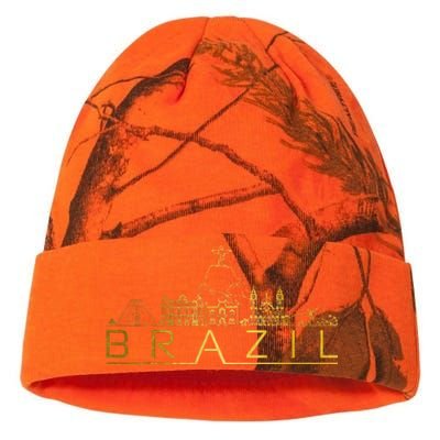 Brazil Skyline Rio De Janeiro Brasil Brasilian Souvenir Kati Licensed 12" Camo Beanie