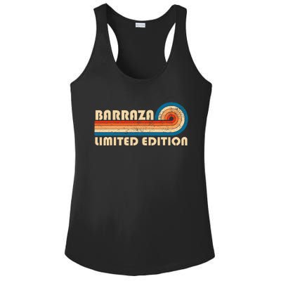 Barraza Surname Retro Vintage 80s 90s Birthday Ladies PosiCharge Competitor Racerback Tank