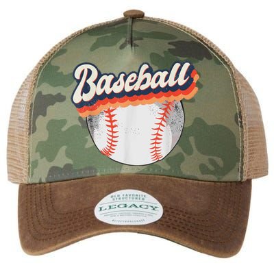 Baseball Sport Retro Legacy Tie Dye Trucker Hat