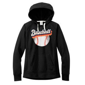 Baseball Sport Retro Women's Fleece Hoodie