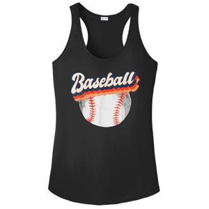 Baseball Sport Retro Ladies PosiCharge Competitor Racerback Tank